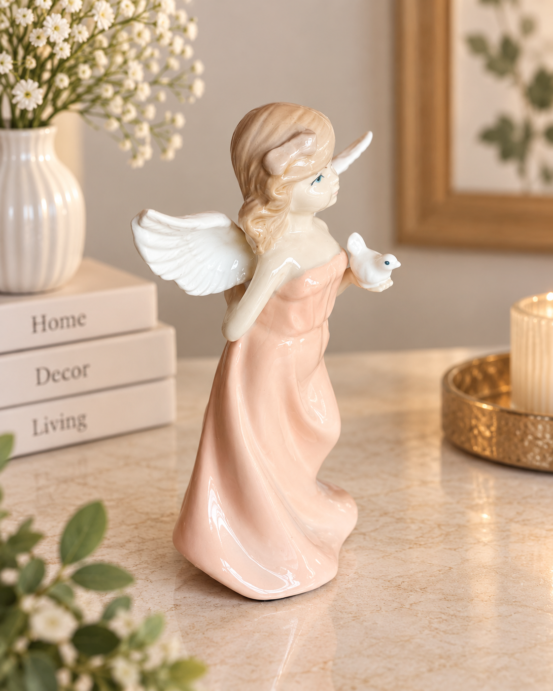 THD100 Angel Figurine with dove