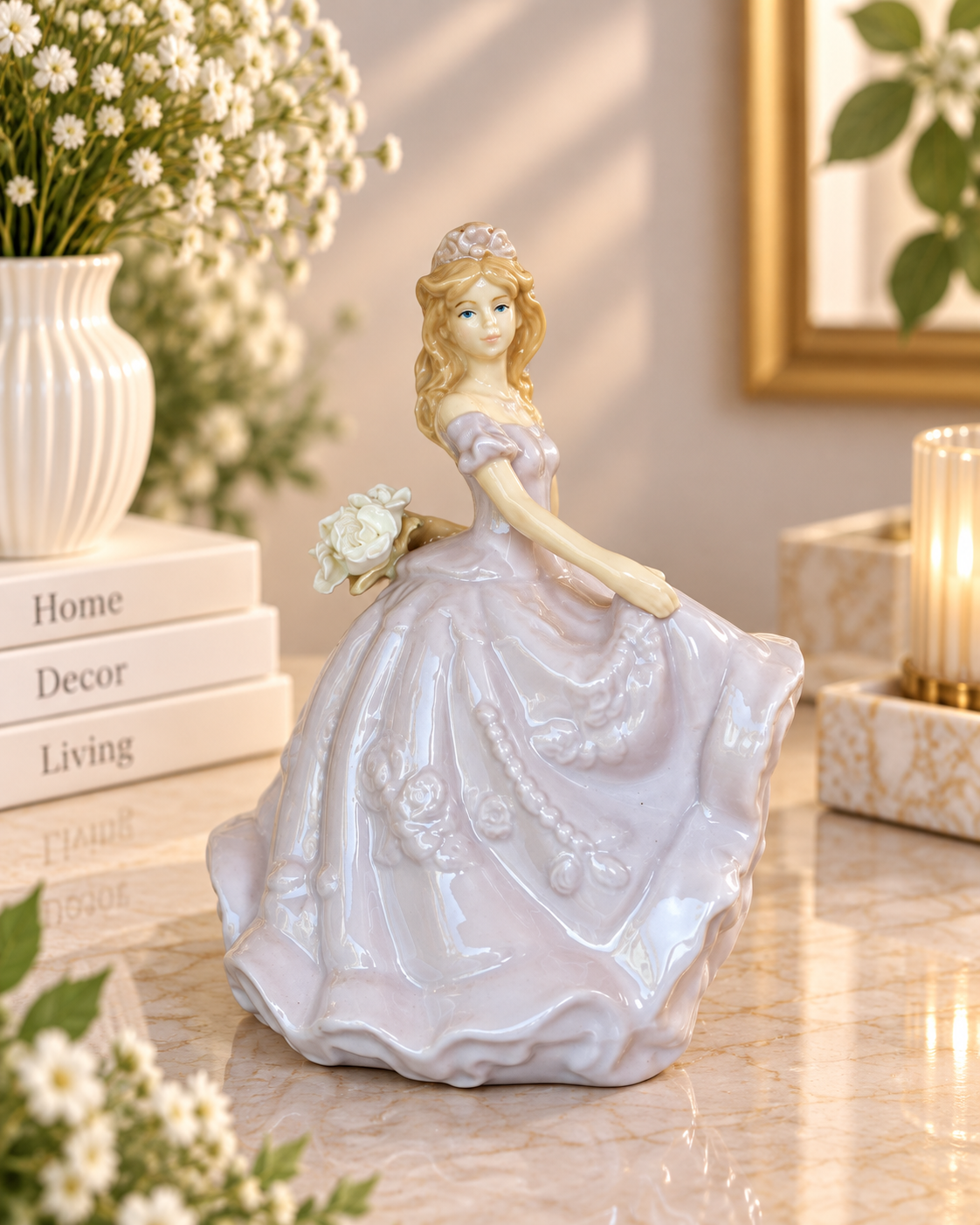 THD100  ceramic Princess Girl Figurine