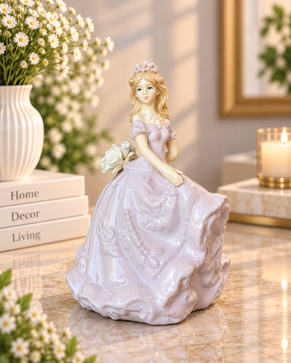 THD100  ceramic Princess Girl Figurine