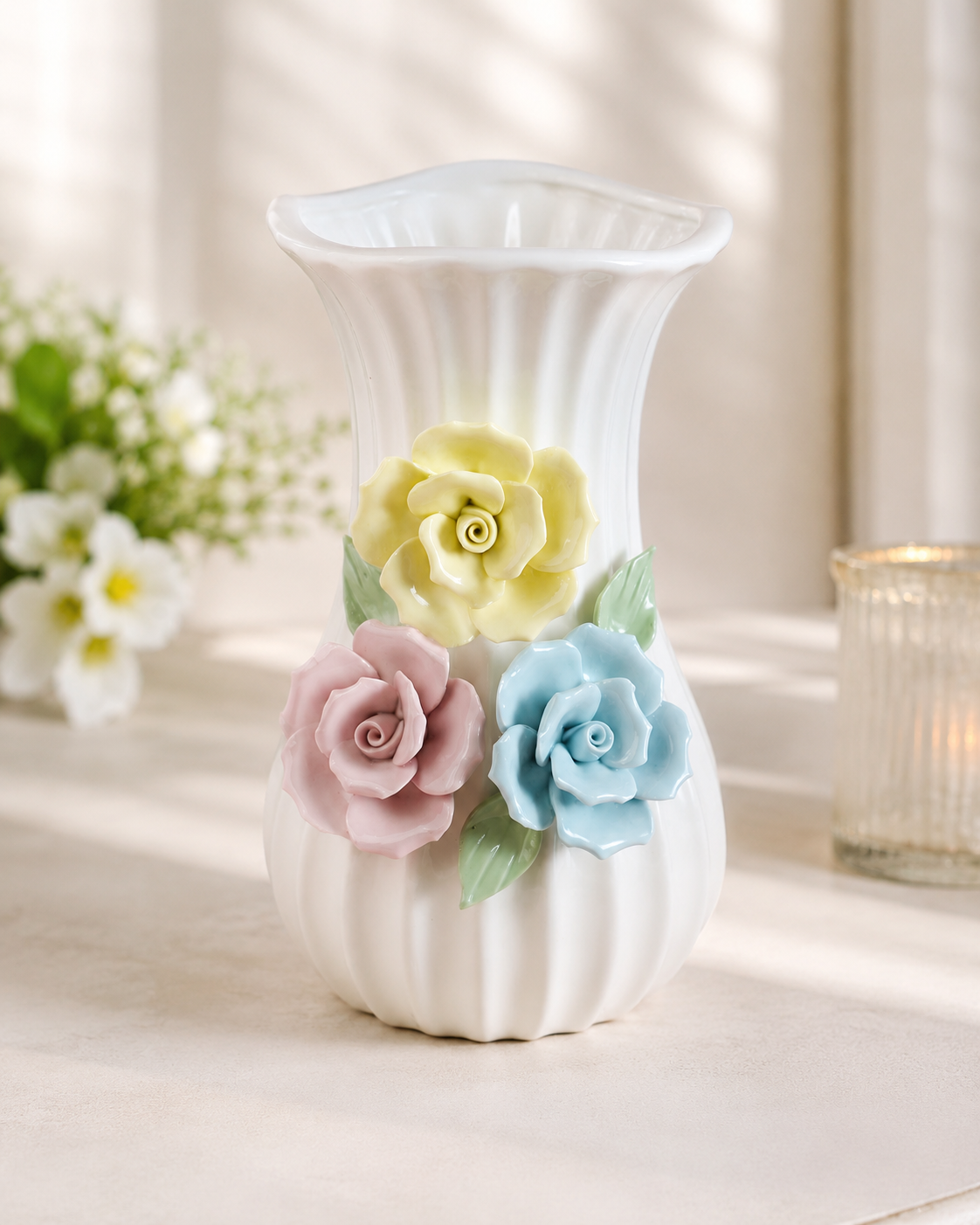TT-270 Ceramic Rose Flower Vase