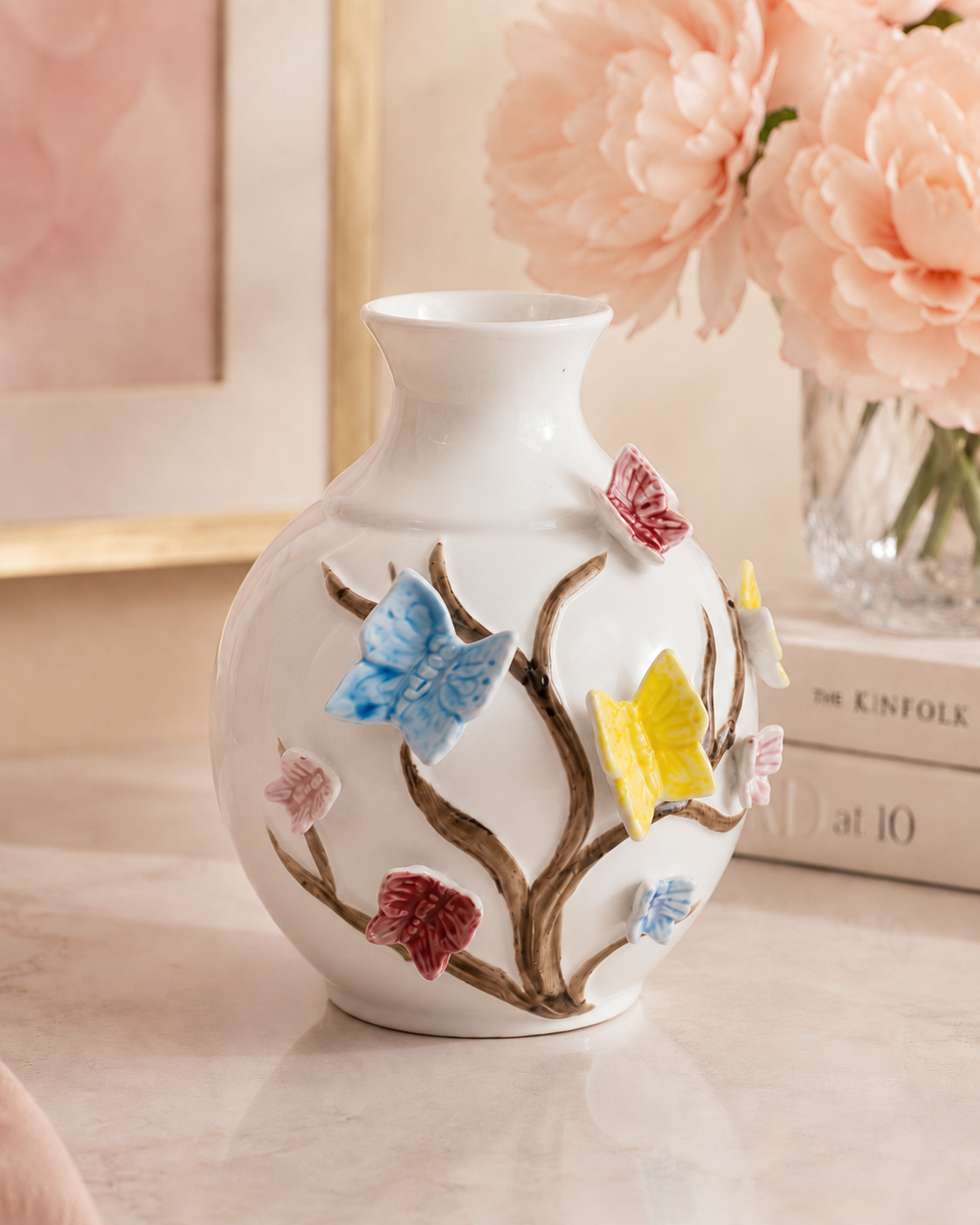 TT-269 Ceramic Butterfly Flower Vase