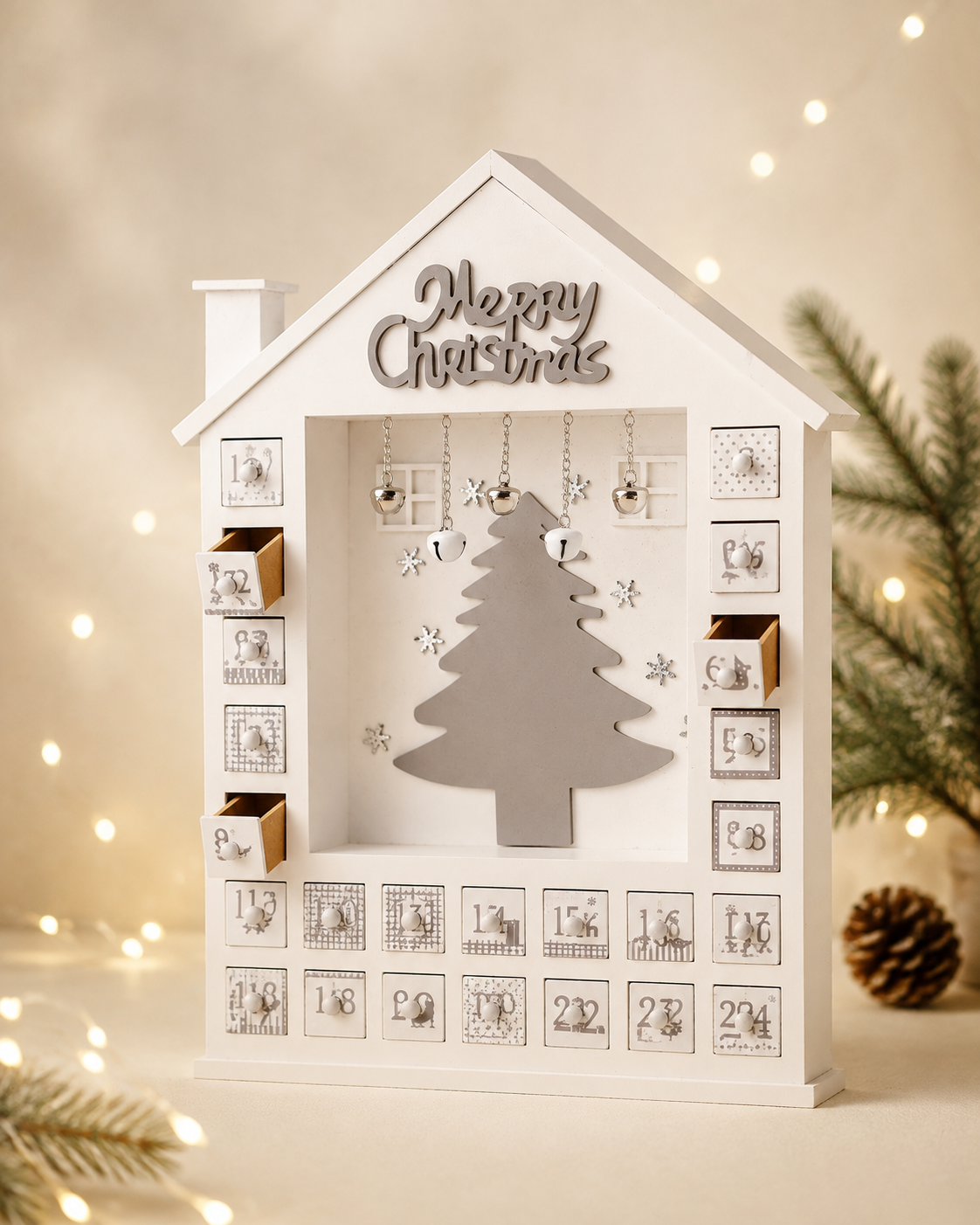 THD204 Christmas Advent Calendar House Décor