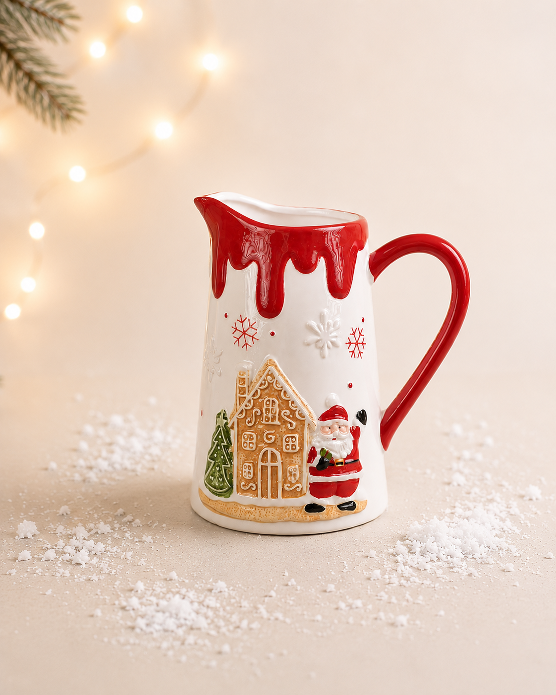 THD773 Christmas Gingerbread & Santa Pitcher